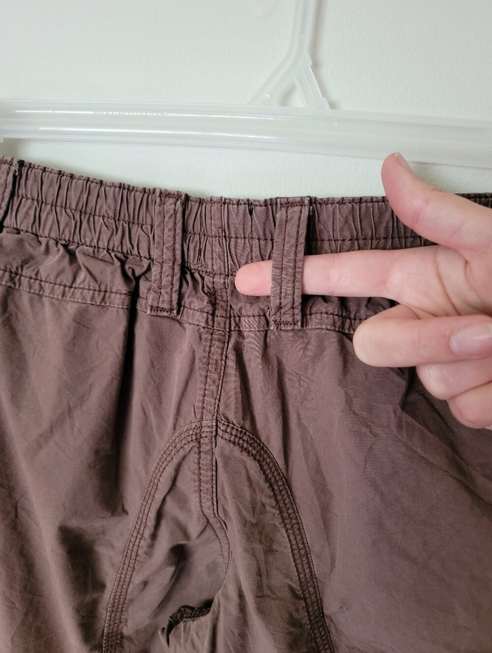 BDG Urban Outfitters Y2K Low Rise Wide Leg Brown Cargo Pants - Picture 10 of 13